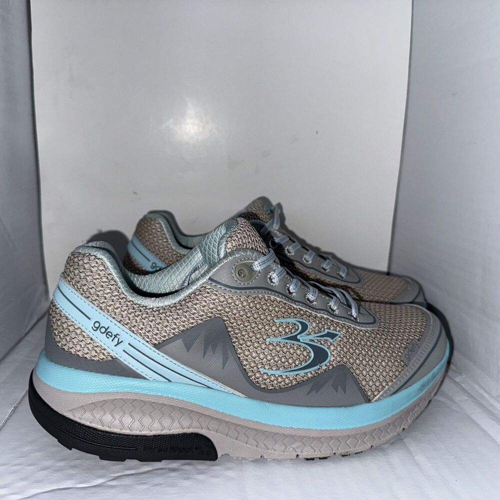 GDEFY Gravity Defyer Mighty Walk Athletic Shoes Gray Women's 9.5 Worn Once